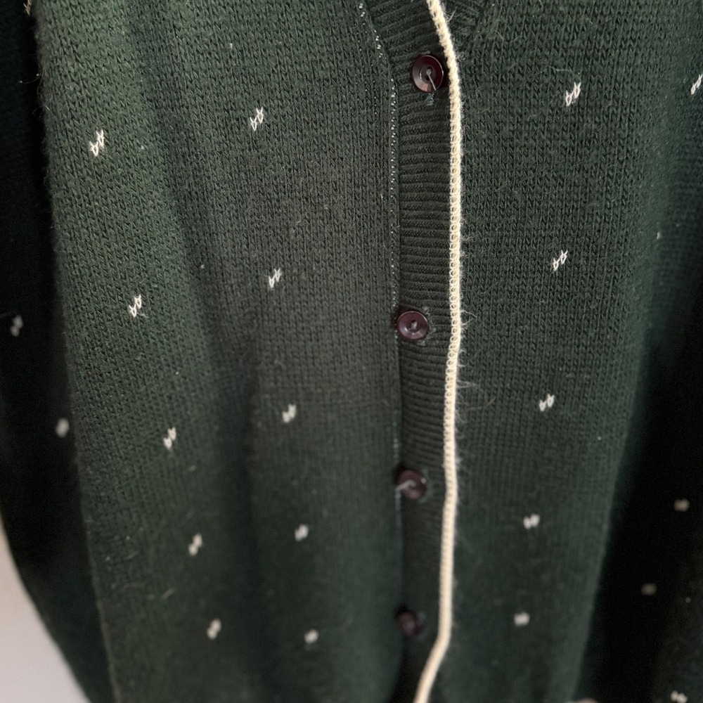 VTG Girls Scouts of the USA Sweater Womens 2X Green Oversized‎ Cozy Warm Grandma - Picture 3 of 8